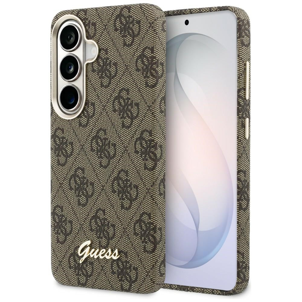 Guess 4G Script MagSafe dėklas Samsung Galaxy S26 - rudas -- Samsung Galaxy S26