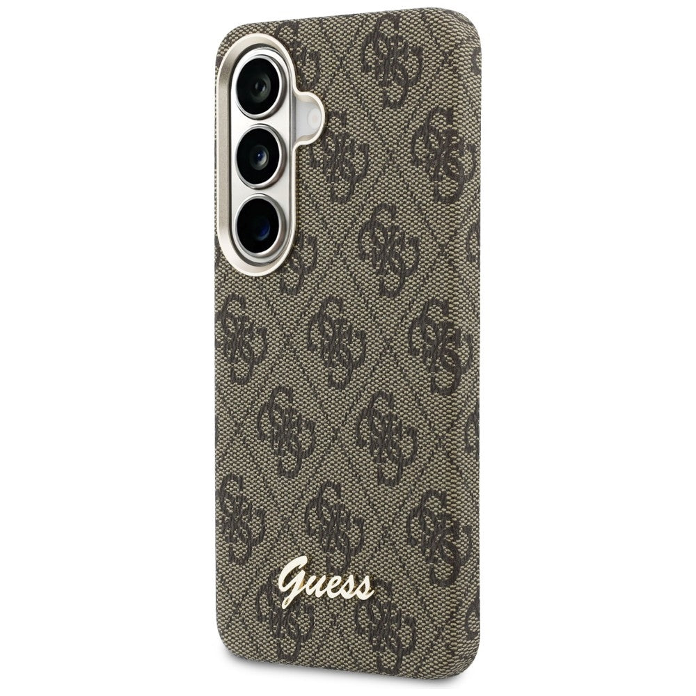 Guess 4G Script MagSafe dėklas Samsung Galaxy S26 - rudas -- Samsung Galaxy S26