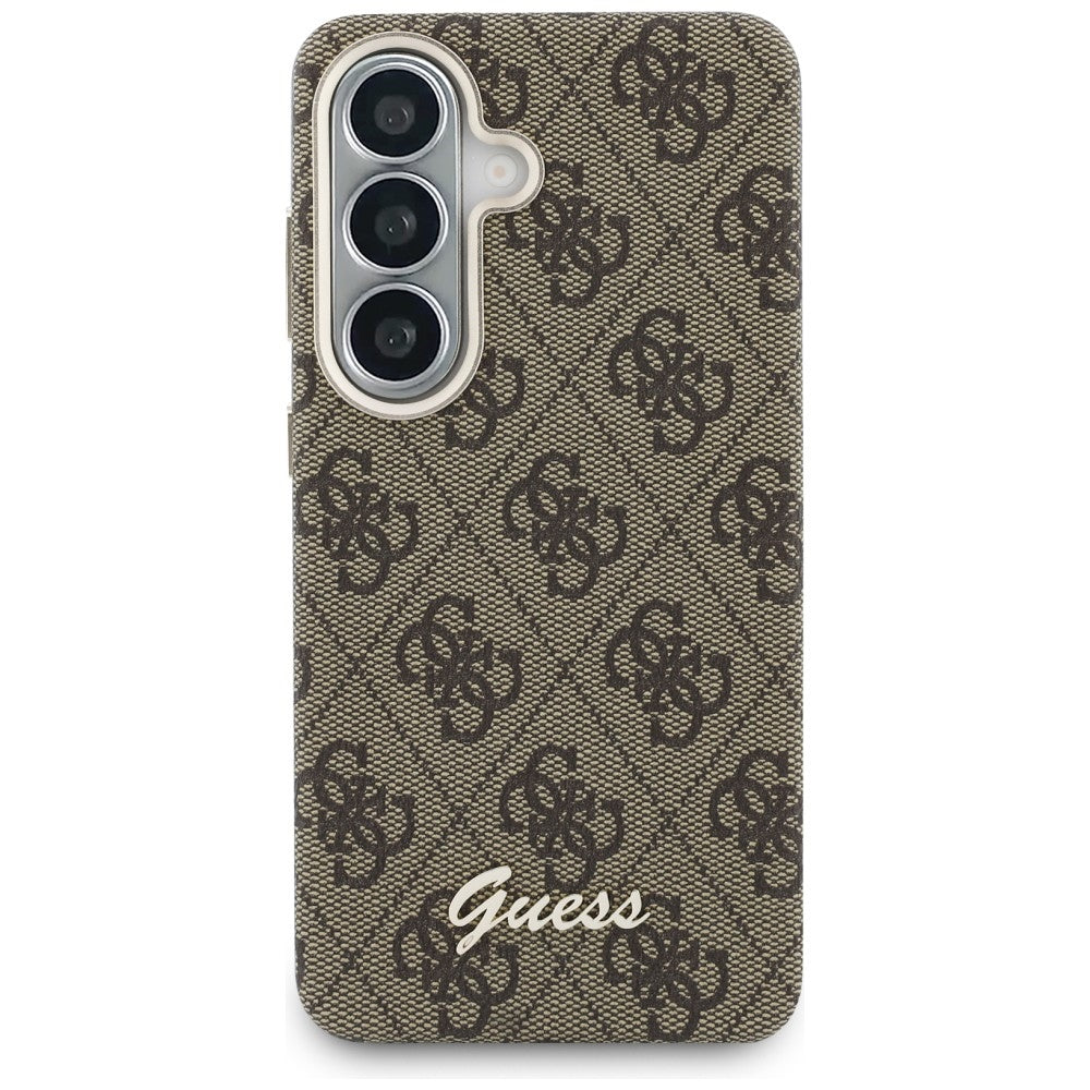 Guess 4G Script MagSafe dėklas Samsung Galaxy S26 - rudas -- Samsung Galaxy S26