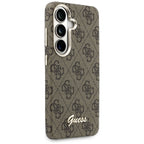 Guess 4G Script MagSafe dėklas Samsung Galaxy S26 - rudas -- Samsung Galaxy S26