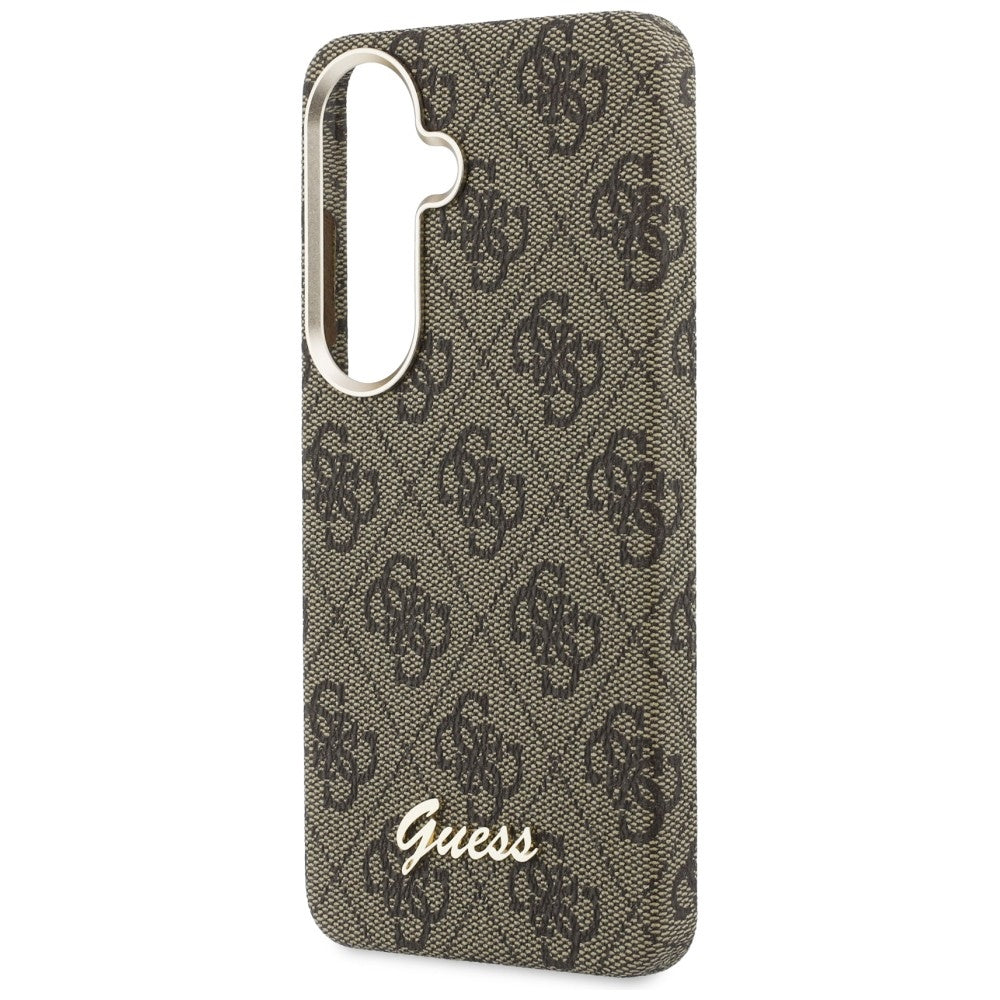 Guess 4G Script MagSafe dėklas Samsung Galaxy S26 - rudas -- Samsung Galaxy S26