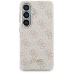 Guess 4G Script MagSafe dėklas Samsung Galaxy S26 - rožinis -- Samsung Galaxy S26