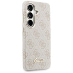 Guess 4G Script MagSafe dėklas Samsung Galaxy S26 - rožinis -- Samsung Galaxy S26
