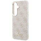 Guess 4G Script MagSafe dėklas Samsung Galaxy S26 - rožinis -- Samsung Galaxy S26