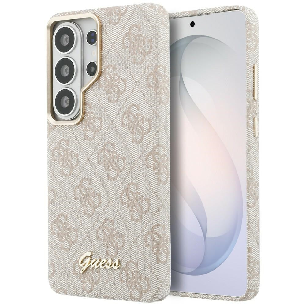 Dėklas Guess 4G Script MagSafe skirtas Samsung Galaxy S26 Ultra - rožinis -- Samsung Galaxy S26 Ultra