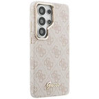Dėklas Guess 4G Script MagSafe skirtas Samsung Galaxy S26 Ultra - rožinis -- Samsung Galaxy S26 Ultra