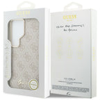 Dėklas Guess 4G Script MagSafe skirtas Samsung Galaxy S26 Ultra - rožinis -- Samsung Galaxy S26 Ultra