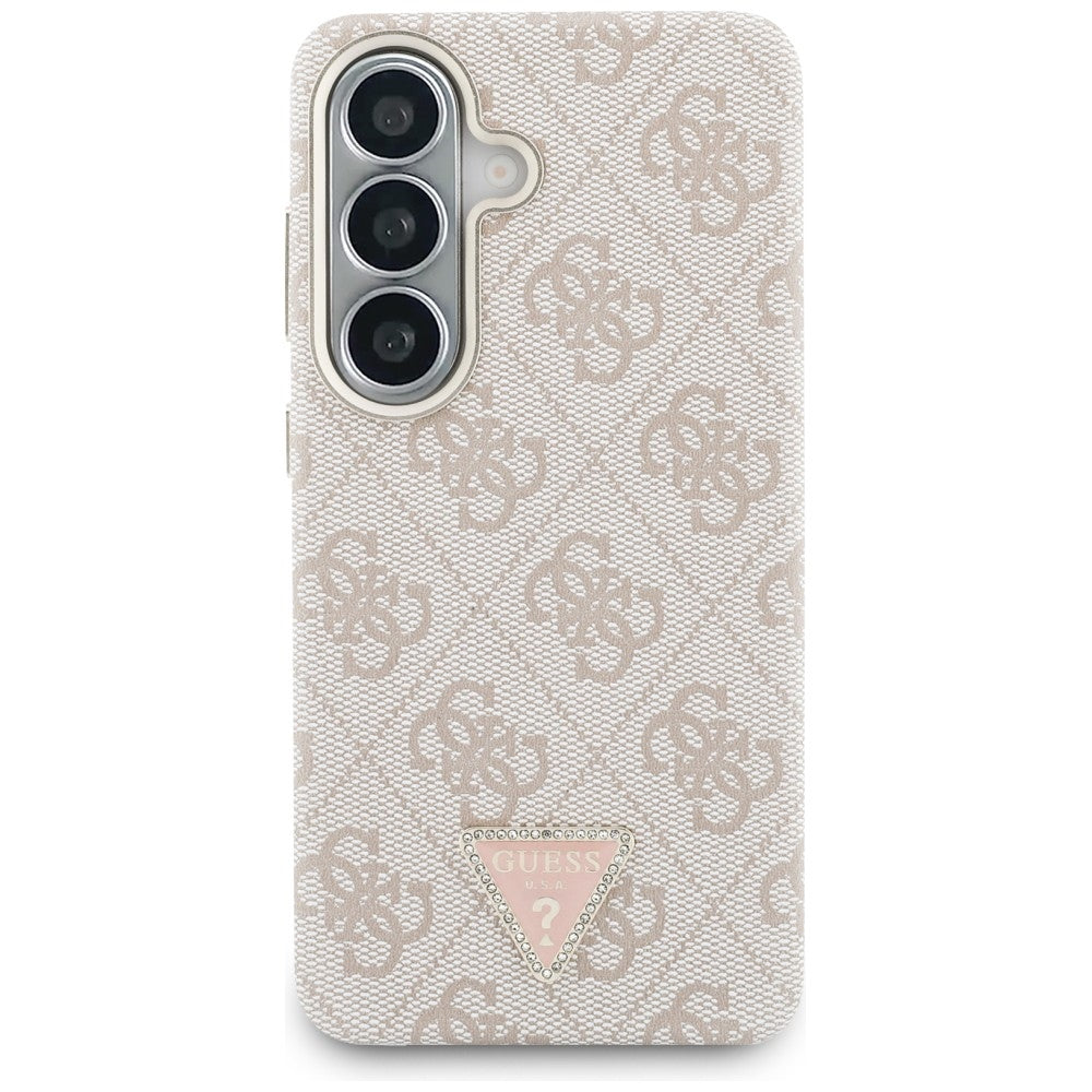 Etui Guess 4G Triangle Logo MagSafe ir Samsung Galaxy S26 - różowe