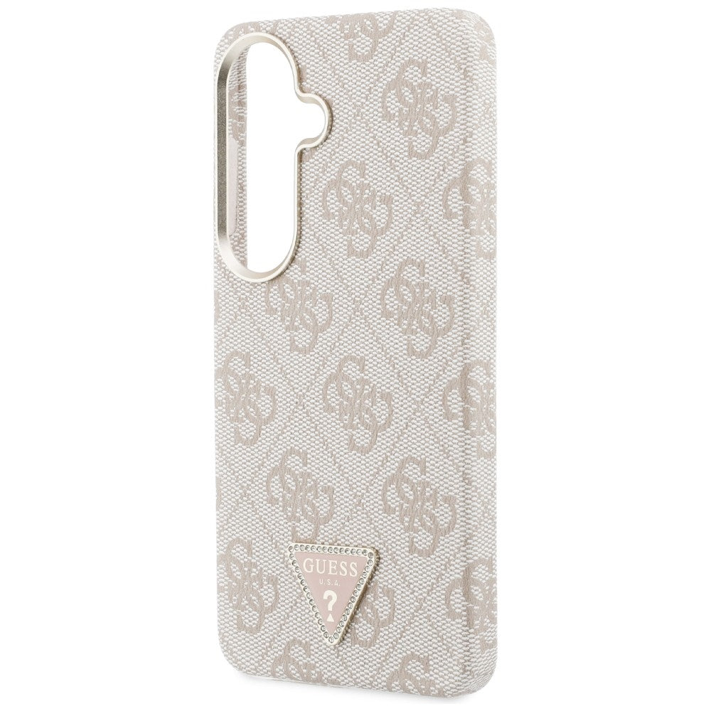 Etui Guess 4G Triangle Logo MagSafe ir Samsung Galaxy S26 - różowe