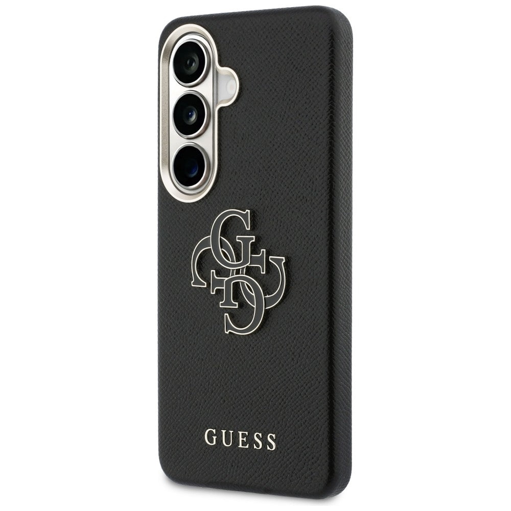 Etui Guess Grūdytas Big 4G Metalas Logo Samsung Galaxy S26 - czarne