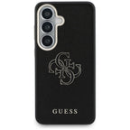 Etui Guess Grūdytas Big 4G Metalas Logo Samsung Galaxy S26 - czarne