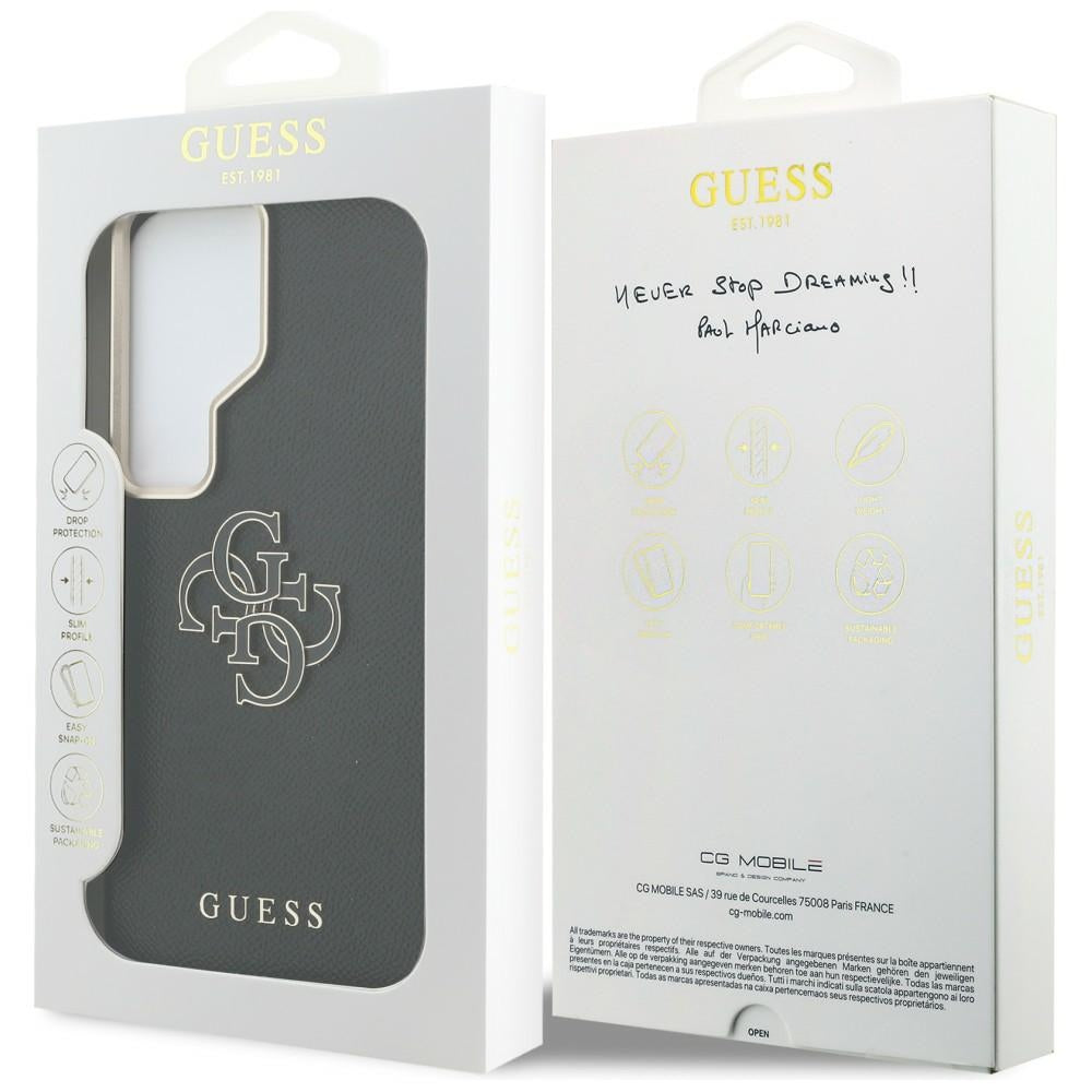 Etui Guess Grūdytas Big 4G Metalas Logo Samsung Galaxy S26 Ultra - czarne