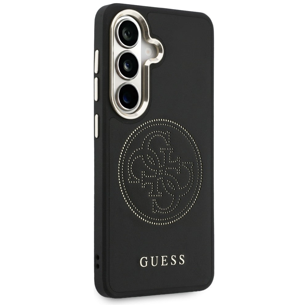 Dėklas Guess Perforated Logo MagSafe skirtas Samsung Galaxy S26 - juodas -- Samsung Galaxy S26