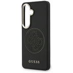 Dėklas Guess Perforated Logo MagSafe skirtas Samsung Galaxy S26 - juodas -- Samsung Galaxy S26