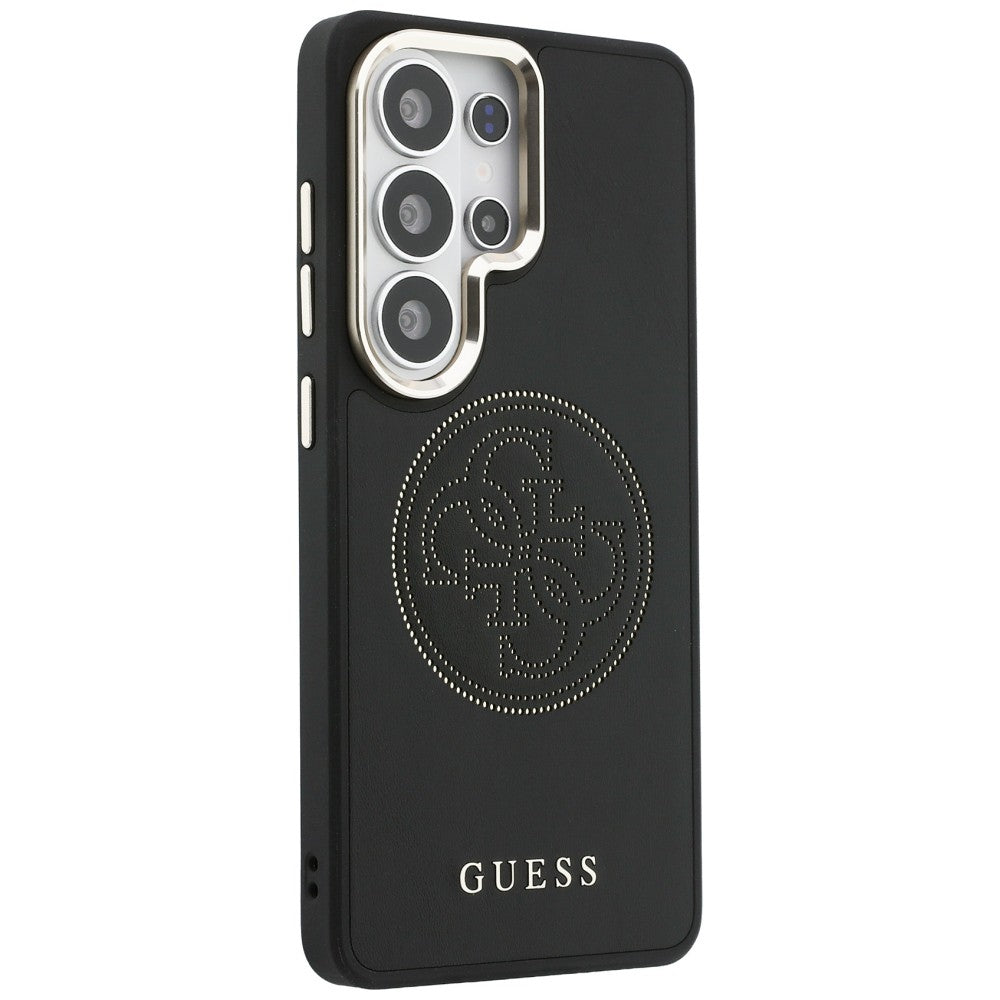 Dėklas Guess Perforated Logo MagSafe skirtas Samsung Galaxy S26 Ultra - juodas -- Samsung Galaxy S26 Ultra