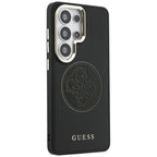 Dėklas Guess Perforated Logo MagSafe skirtas Samsung Galaxy S26 Ultra - juodas -- Samsung Galaxy S26 Ultra