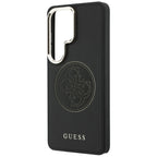 Dėklas Guess Perforated Logo MagSafe skirtas Samsung Galaxy S26 Ultra - juodas -- Samsung Galaxy S26 Ultra