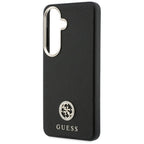 Etui Guess Kalnų krištolas Round Logo MagSafe ir Samsung Galaxy S26 - czarne