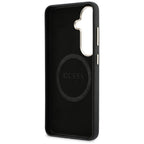 Etui Guess Kalnų krištolas Round Logo MagSafe ir Samsung Galaxy S26 - czarne
