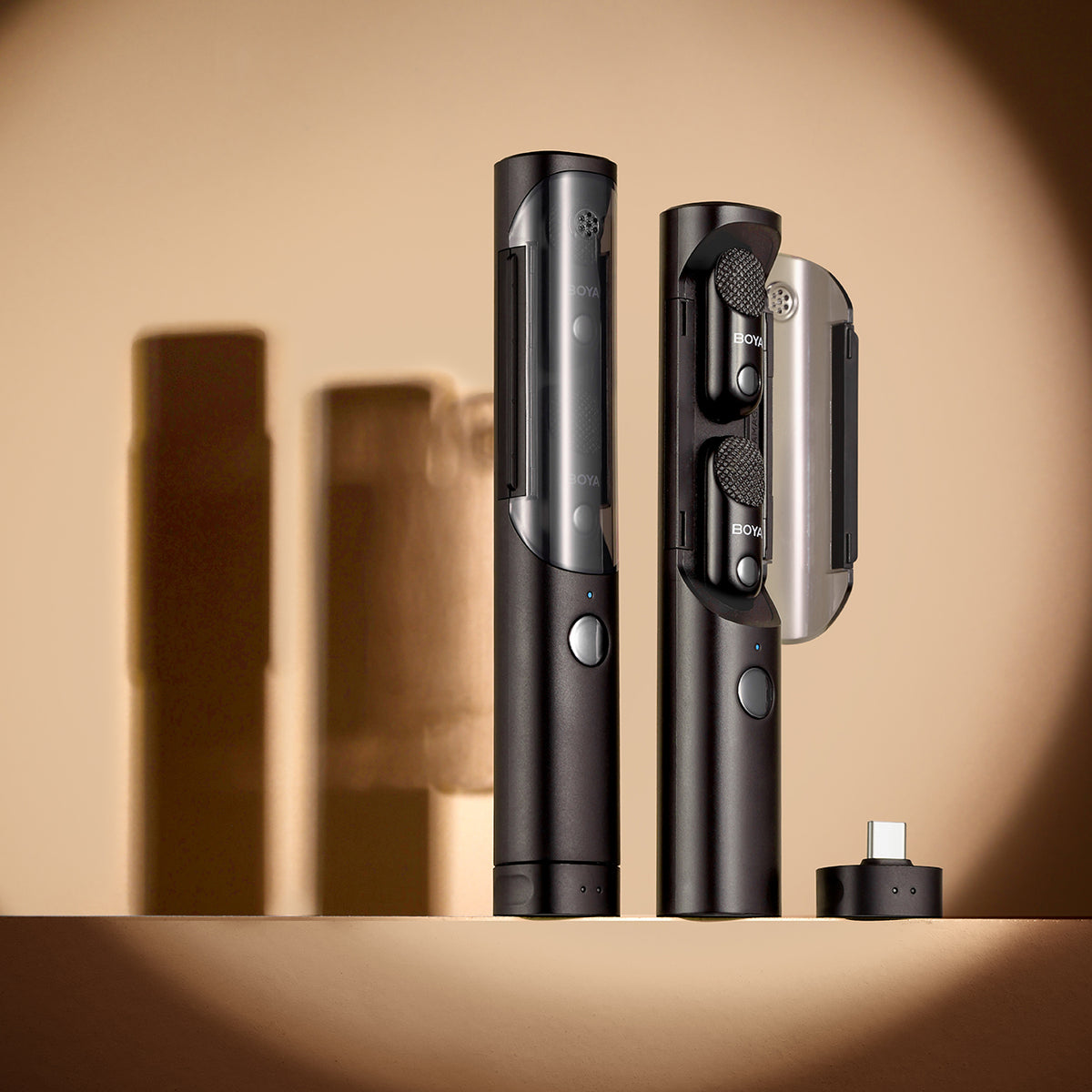 BOYA MAGIC-02 bevielė mikrofono 2.4GHz USB-C - Juodas -- Microphones