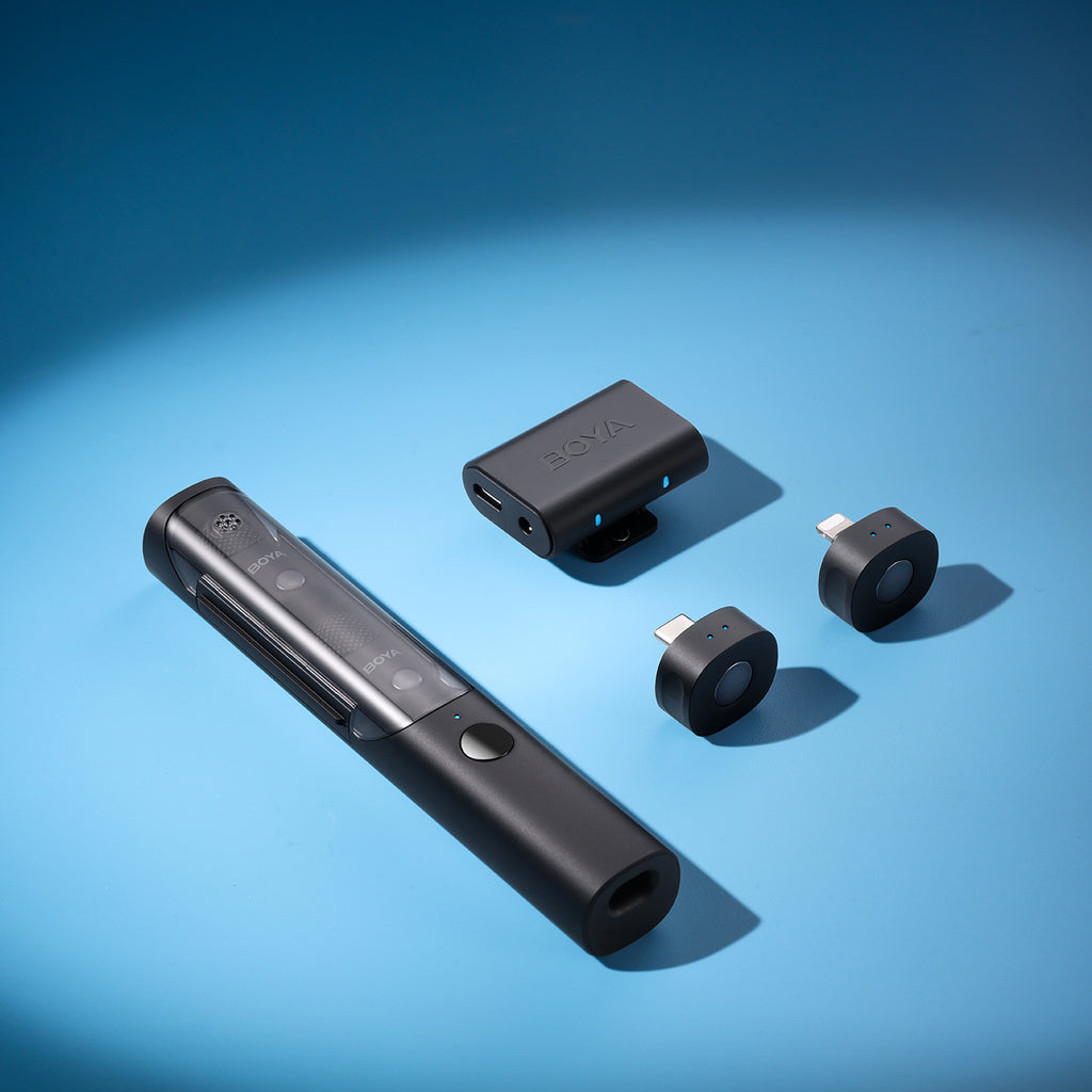 BOYA MAGIC-02 bevielė mikrofono 2.4GHz USB-C - Juodas -- Microphones