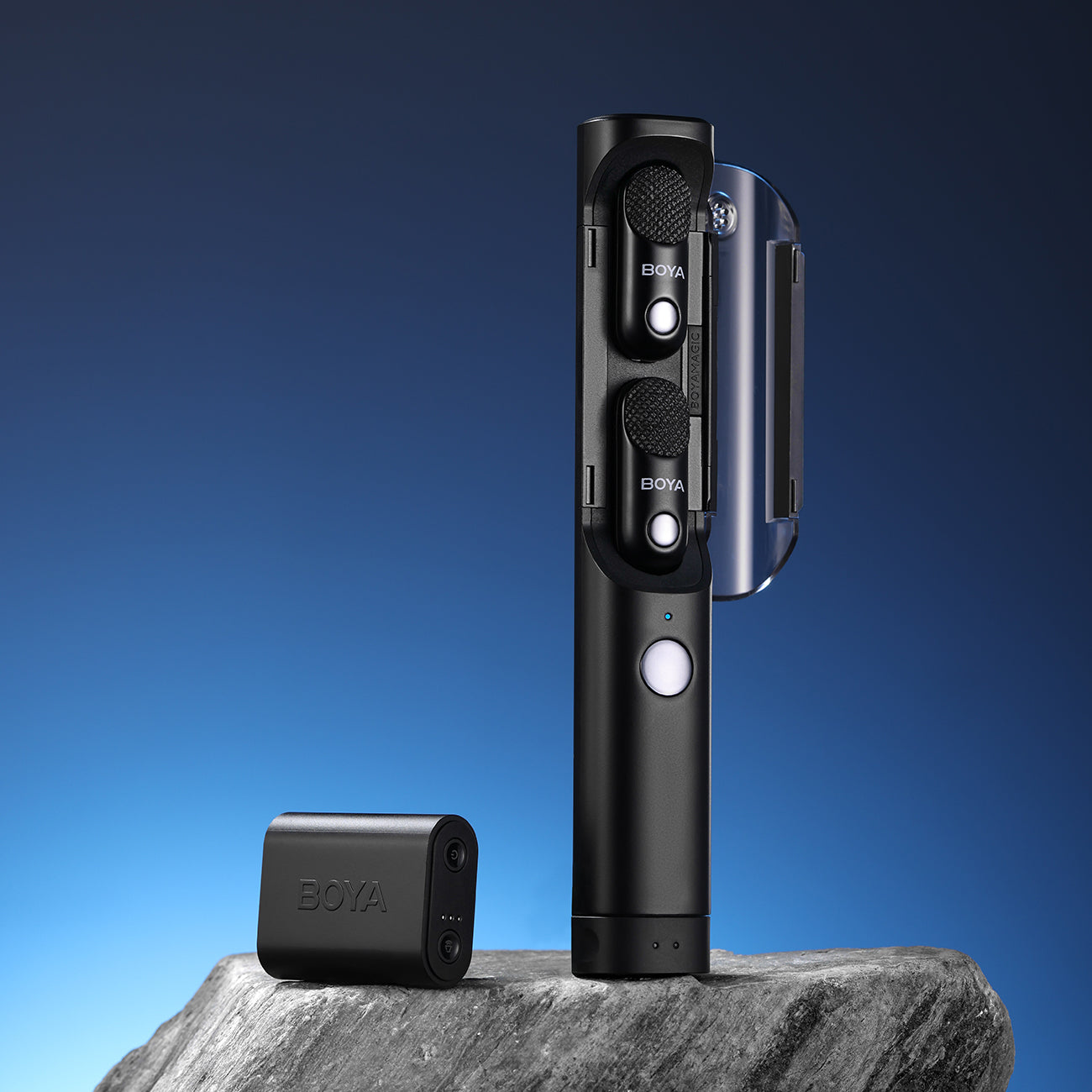 BOYA MAGIC-02 bevielė mikrofono 2.4GHz USB-C - Juodas -- Microphones