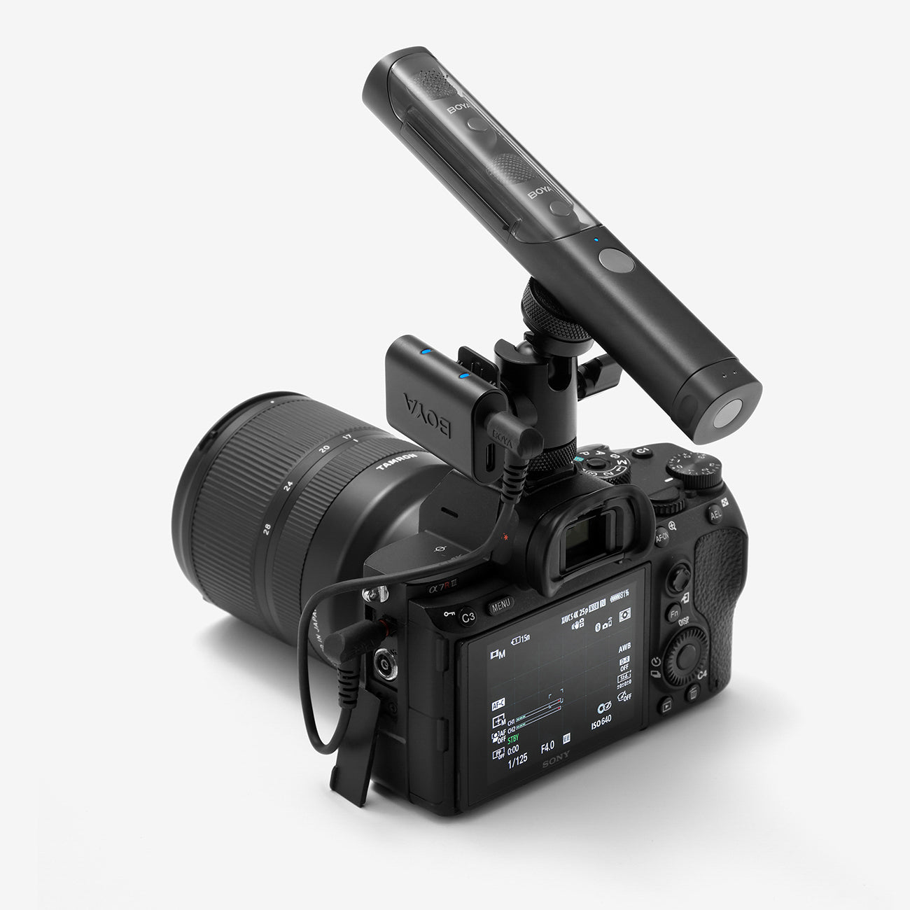 BOYA MAGIC-02 bevielė mikrofono 2.4GHz USB-C - Juodas -- Microphones