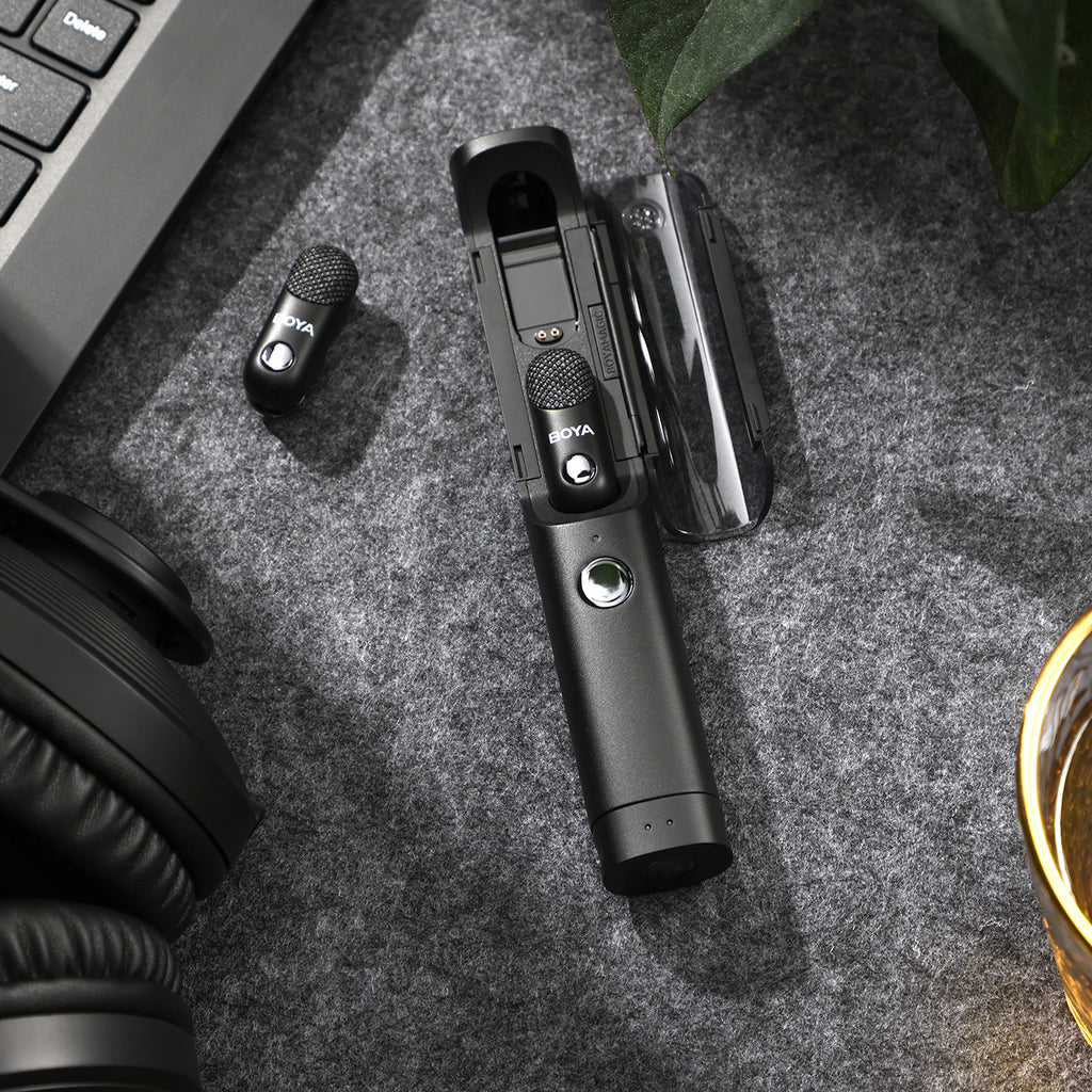 BOYA MAGIC-02 bevielė mikrofono 2.4GHz USB-C - Juodas -- Microphones