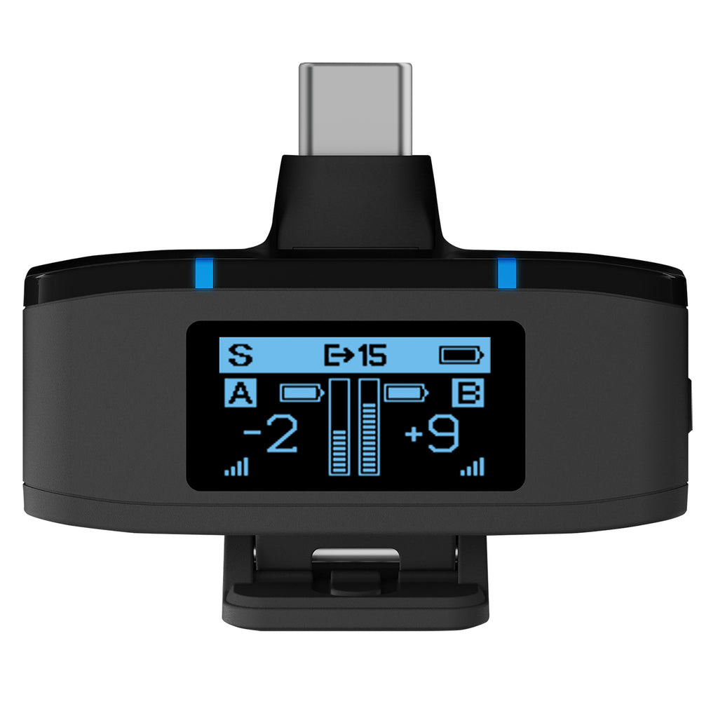 BOYA BOYAMIC 2-02 Belaidis mikrofonas 2.4 GHz USB-C - Juodas -- Microphones