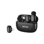 BOYA mini 2-01 bevieliai mikrofonai 2.4GHz USB-C - juodas -- Microphones