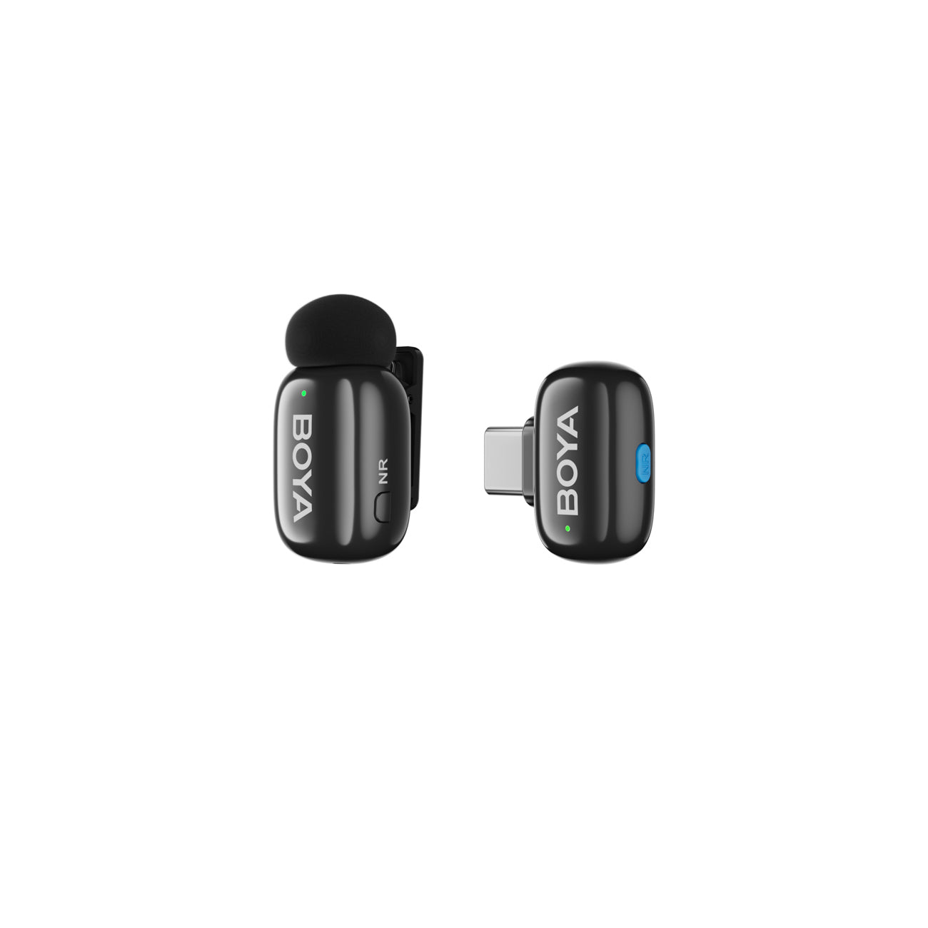 BOYA mini 2-01 bevieliai mikrofonai 2.4GHz USB-C - juodas -- Microphones