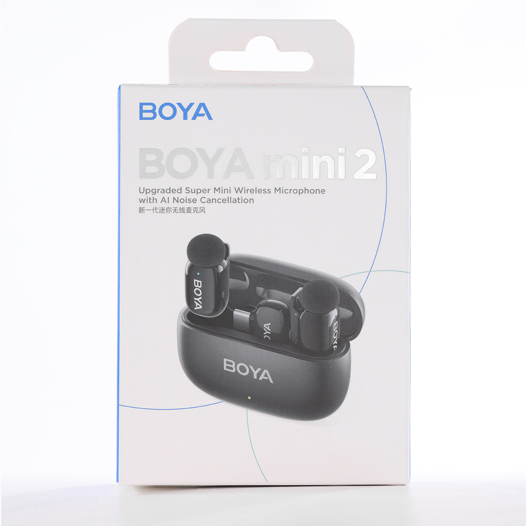 BOYA mini 2-01 bevieliai mikrofonai 2.4GHz USB-C - juodas -- Microphones