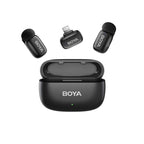 BOYA mini 2-01 bevieliai mikrofonai 2.4GHz USB-C - juodas -- Microphones