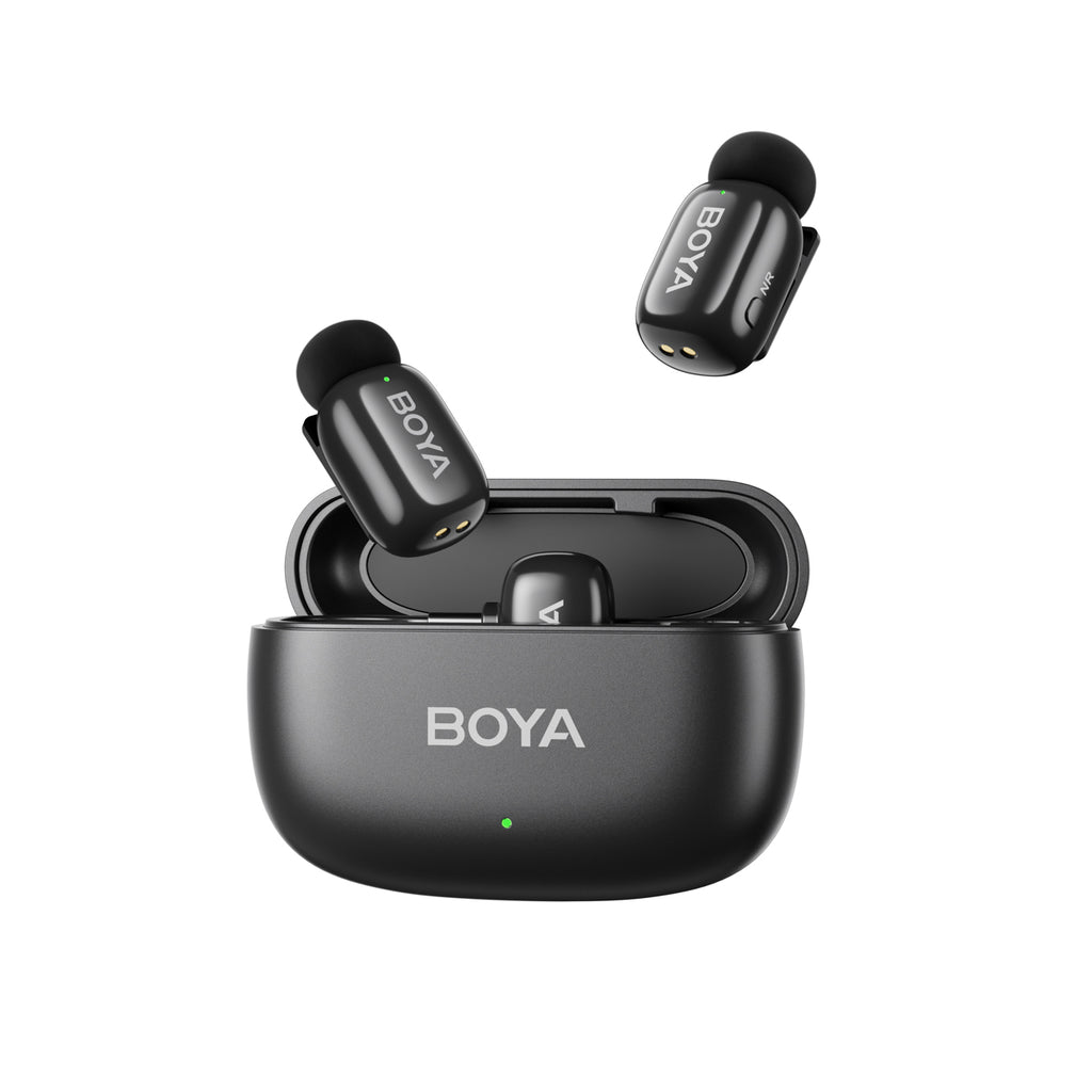 BOYA mini 2-01 bevieliai mikrofonai 2.4GHz USB-C - juodas -- Microphones