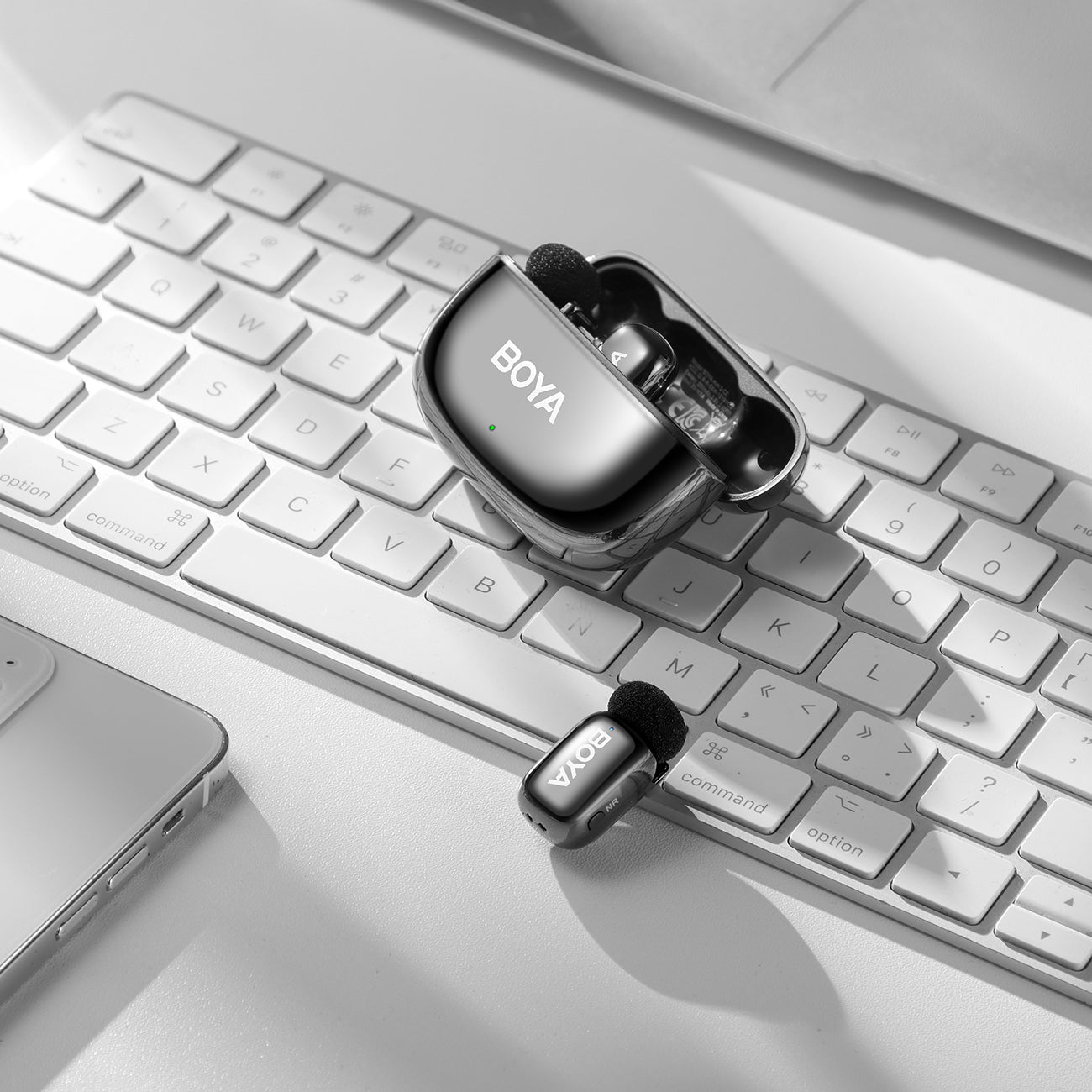 BOYA mini 2-02 belaidžiai mikrofonai 2.4GHz USB-C - juoda -- Microphones
