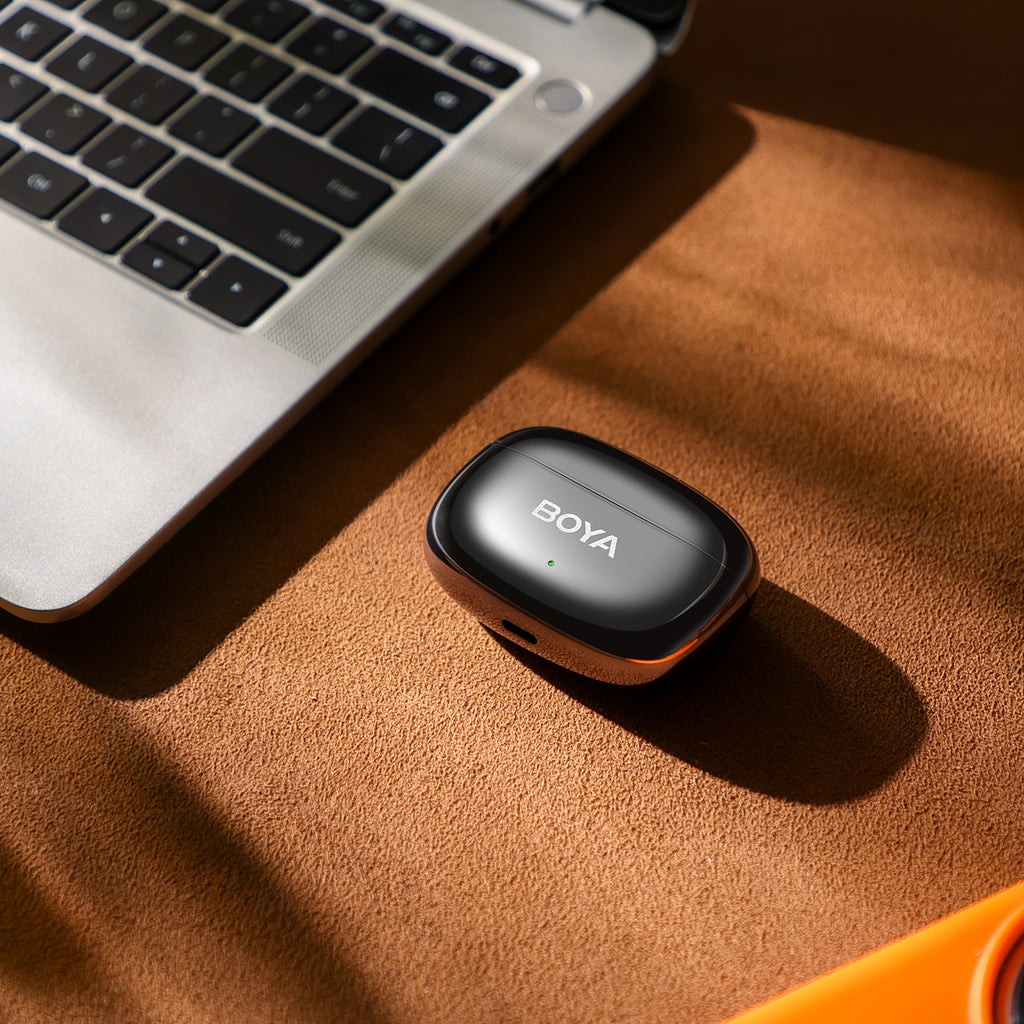 BOYA mini 2-02 belaidžiai mikrofonai 2.4GHz USB-C - juoda -- Microphones