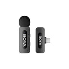 BOYA BY-V10 V2.0 Belaidis mikrofonas 2.4GHz - juoda -- Microphones