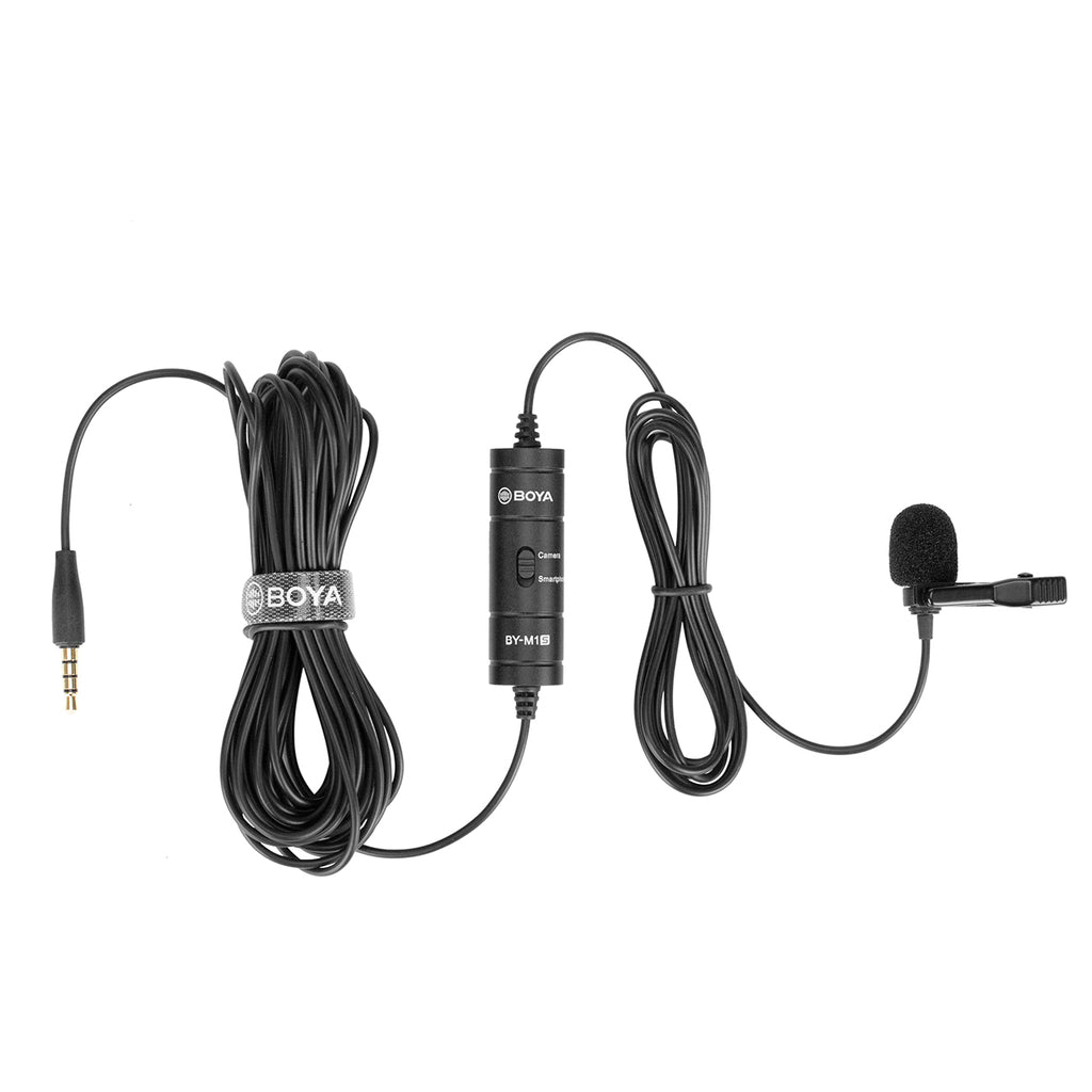 BOYA BY-M1S laidinis lavaljerio mikrofonas - juodas -- Microphones