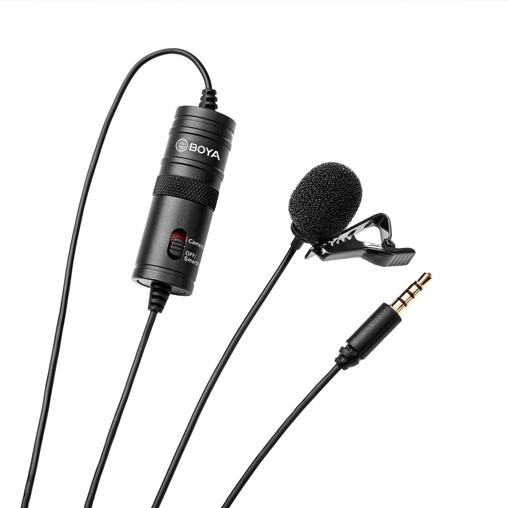 BOYA BY-M1 laidinis lavaljerio mikrofonas - juodas -- Microphones