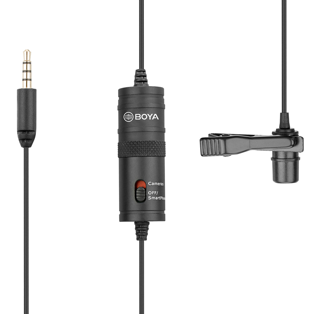 BOYA BY-M1 laidinis lavaljerio mikrofonas - juodas -- Microphones