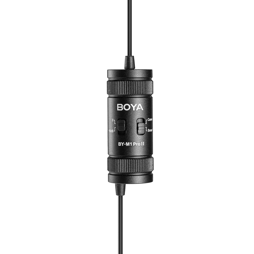 BOYA BY-M1 Pro II laidinis lavaljerio mikrofonas - Juodas -- Microphones