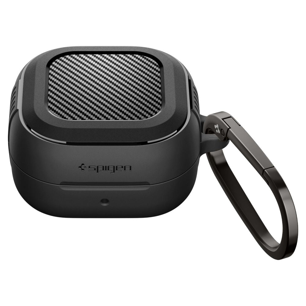 Spigen Rugged Armarba dėklas, skirtas Samsung Galaxy Buds 4 / 4 Pro – matinė juoda