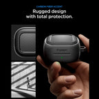 Spigen Rugged Armarba dėklas, skirtas Samsung Galaxy Buds 4 / 4 Pro – matinė juoda