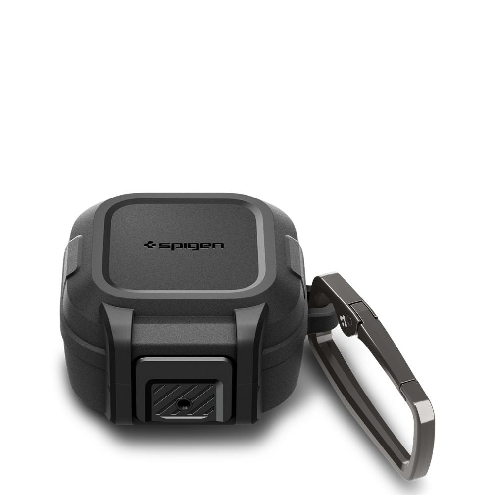 Spigen „Lock Fit“ dėklas, skirtas Samsung Galaxy Buds 4 / 4 Pro – matinė juoda