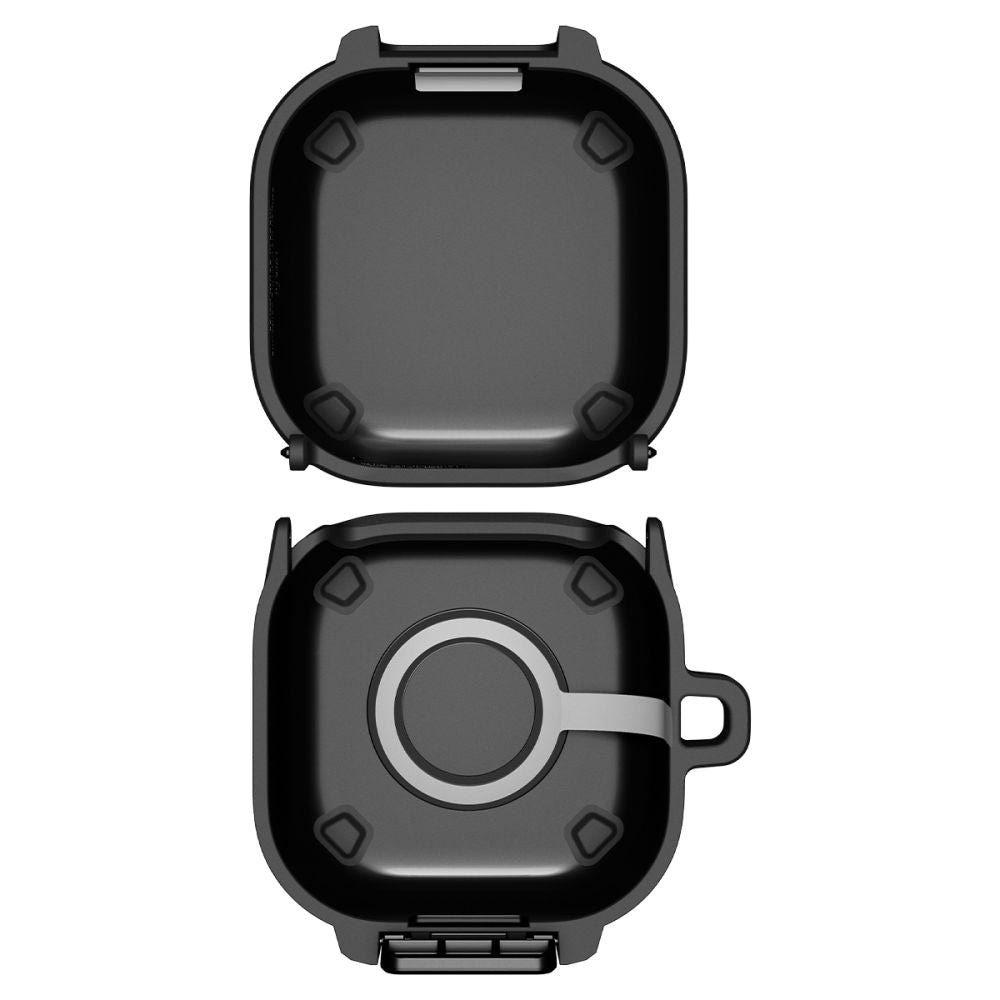 Spigen „Lock Fit“ dėklas, skirtas Samsung Galaxy Buds 4 / 4 Pro – matinė juoda
