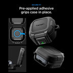 Spigen „Lock Fit“ dėklas, skirtas Samsung Galaxy Buds 4 / 4 Pro – matinė juoda