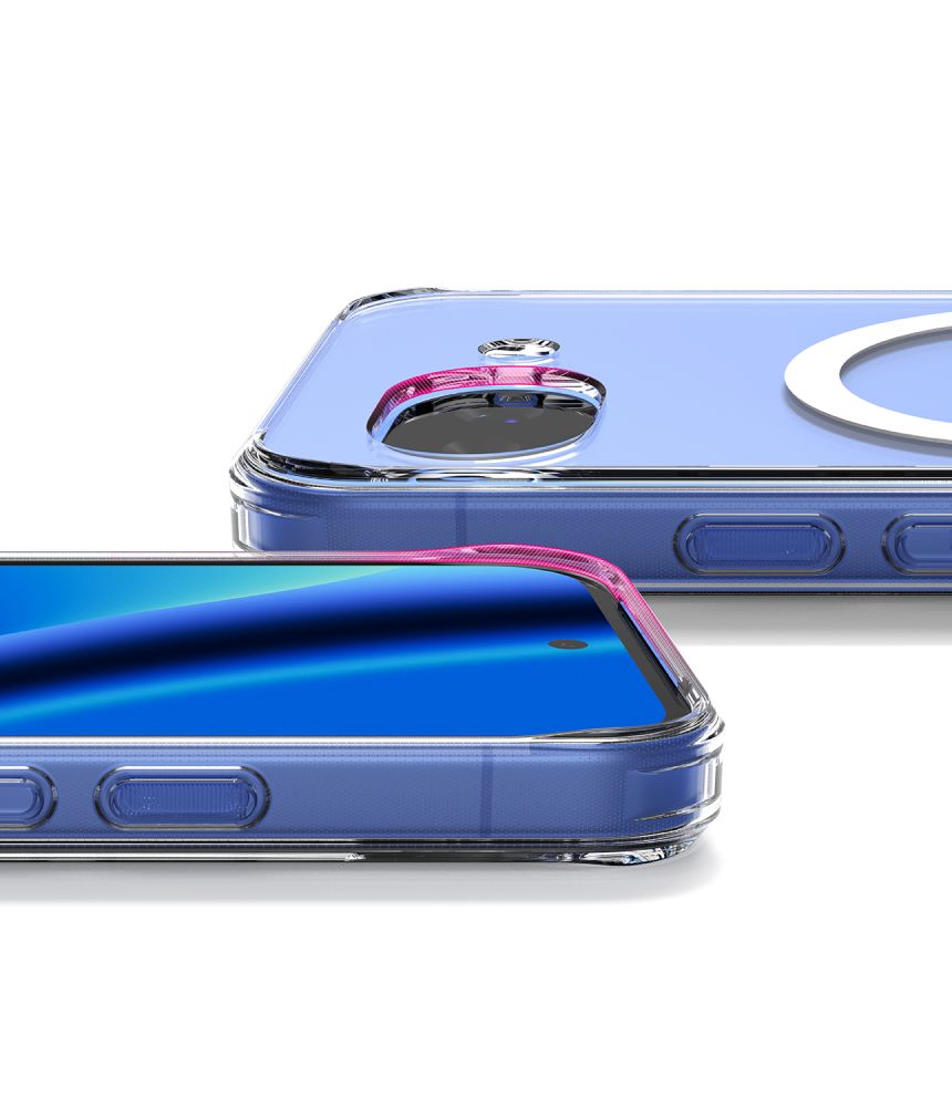 Ringke Fusion Magnetic MagSafe Dėklas, skirtas Google Pixel 10A - Skaidrus -- Google Pixel 10a