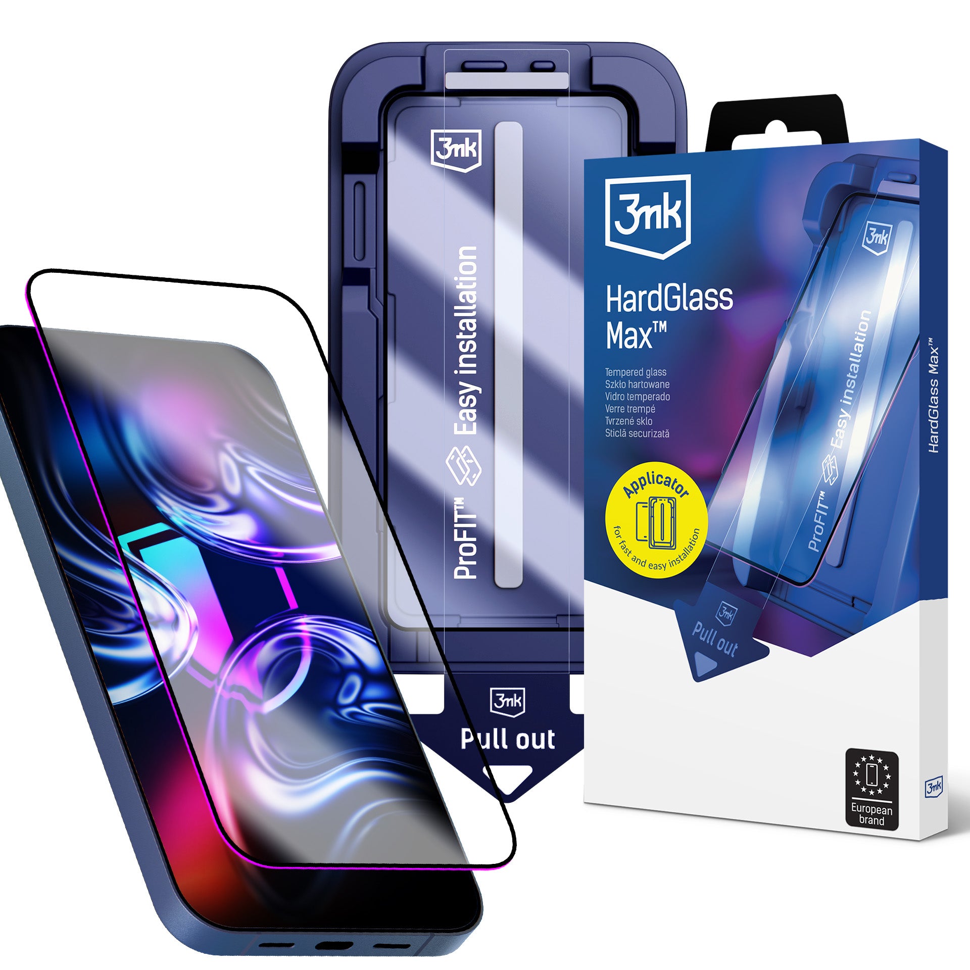 3mk HardGlass Max grūdintas stiklas iPhone 15 / 16 -- iPhone 15 / iPhone 16