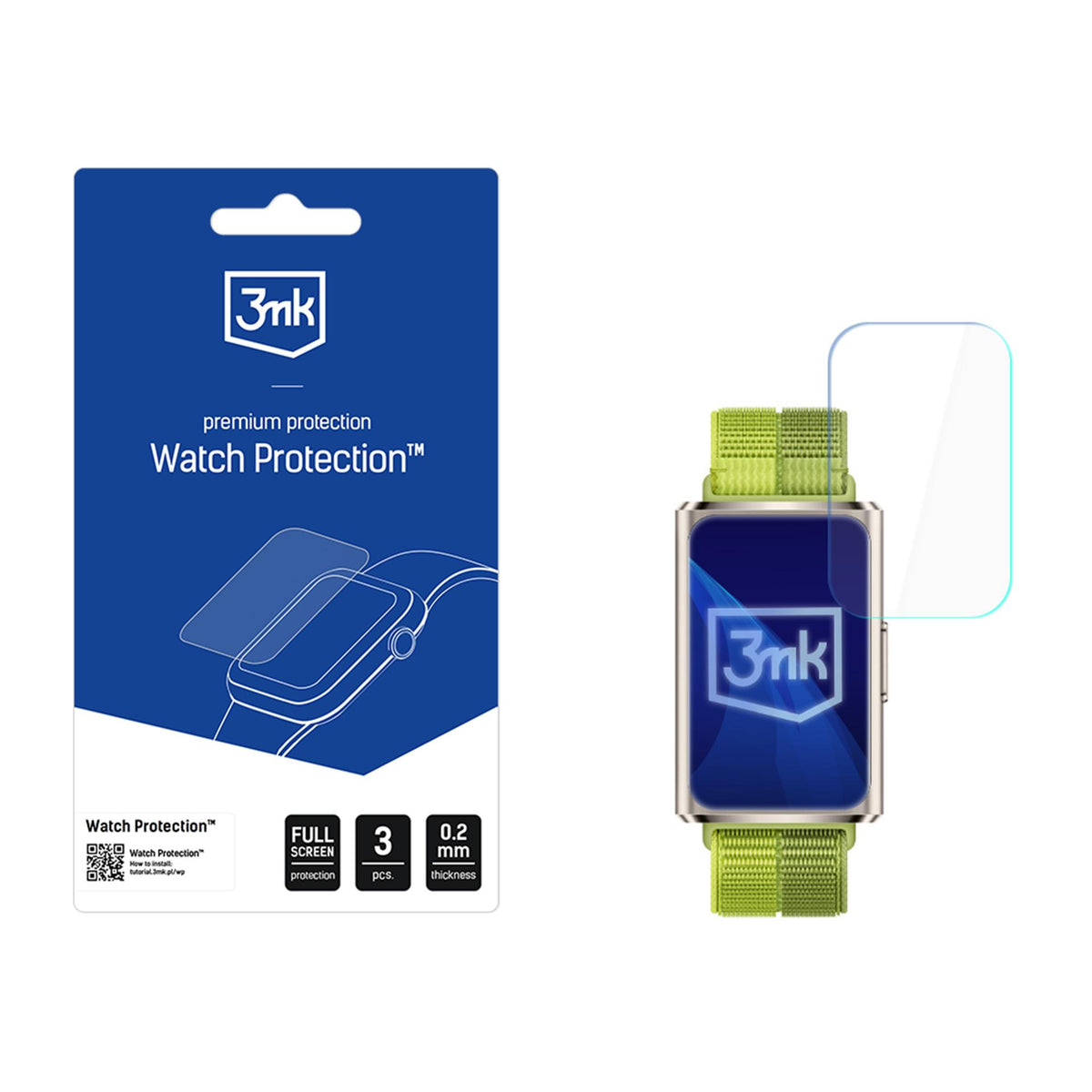 3mk Watch Protection ARC Smartwatch ekrano apsauga, skirta Huawei Band 11 Pro -- Huawei band 11 Pro