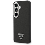 Guess Fixed Glitter Triangle MagSafe dėklas, skirtas Samsung Galaxy S26+ - juodas
